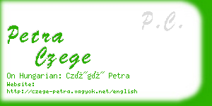 petra czege business card